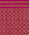 Dollhouse Miniature 1/4" Scale Wallpaper: Victorian Lace, Garnet